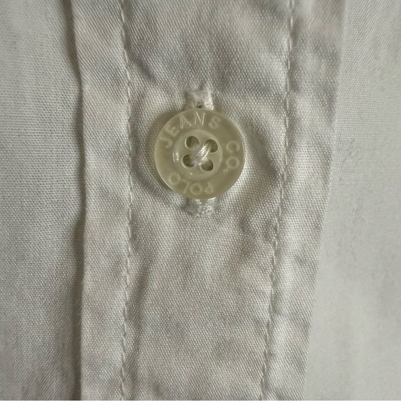 Polo by Ralph Lauren White Button Down Shirt with RL logo and flag - Picture 4 of 10